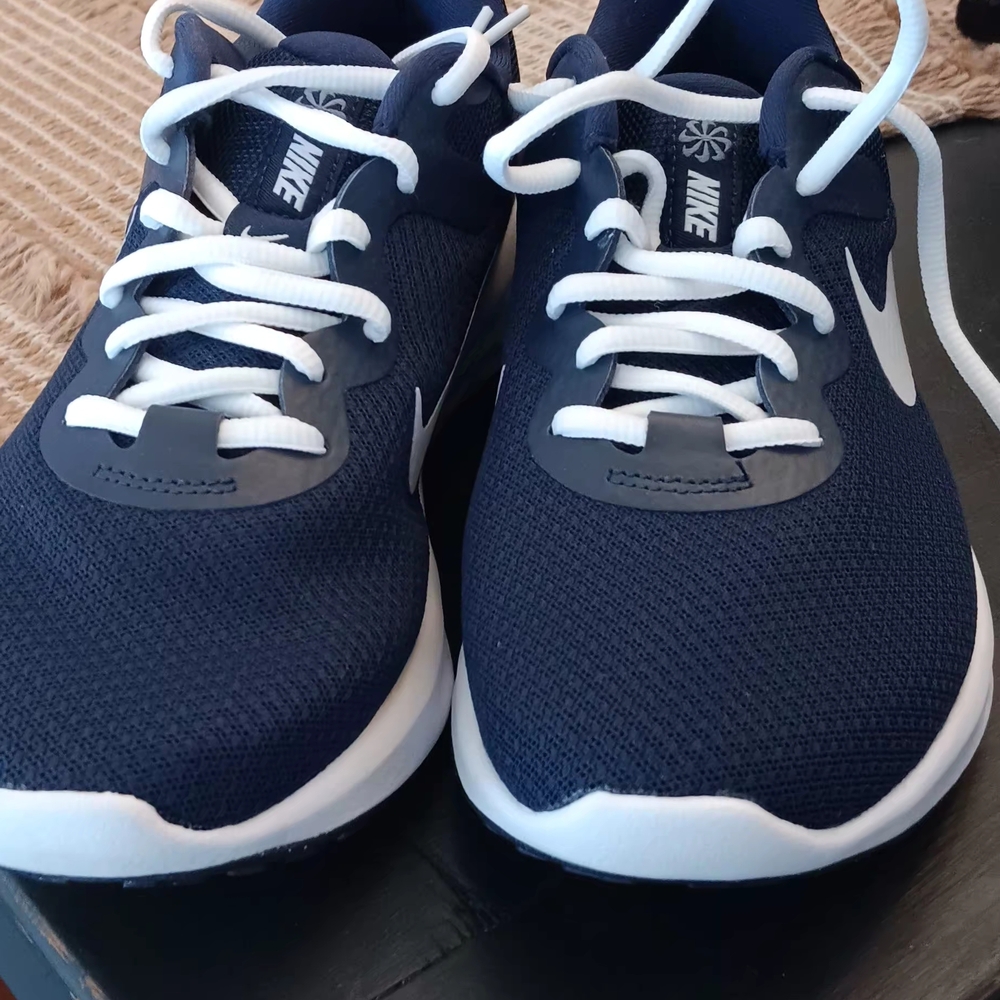 Nike Navy and White Athletic Shoes